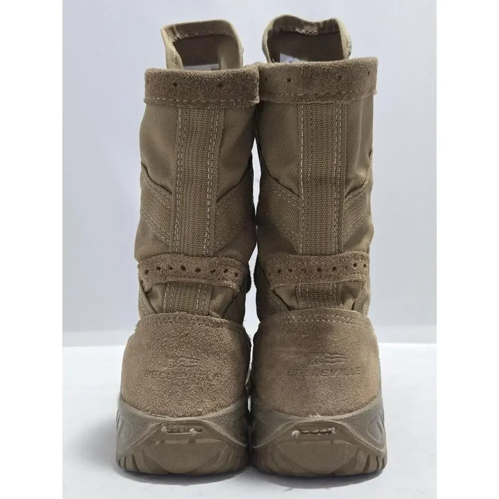 Belleville Men's 7.5R Brown Leather Military Boots USGI Steel Toe Combat #Q6q